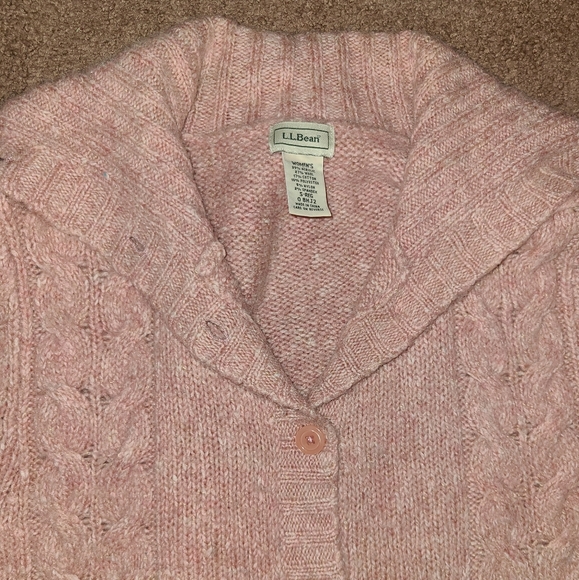 L.L. Bean Wool Blend Cable Knit Sweater - Picture 9 of 11